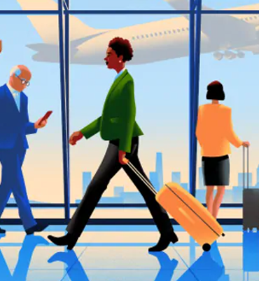 Intercity transfer service illustration