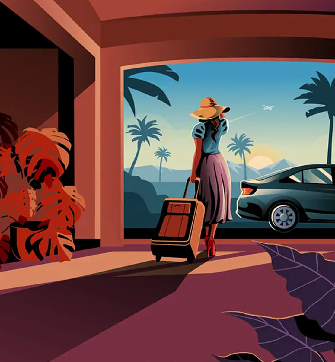 Van and group transfer illustration